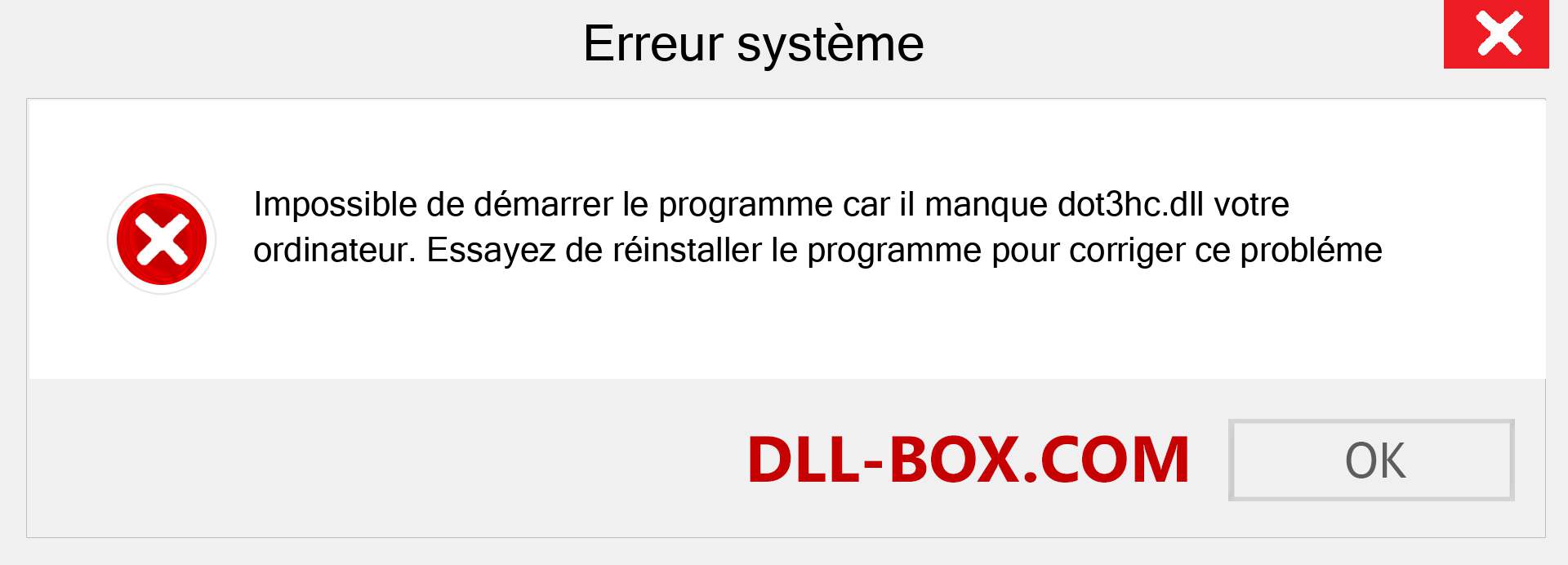 Le fichier dot3hc.dll est manquant ?. Télécharger pour Windows 7, 8, 10 - Correction de l'erreur manquante dot3hc dll sur Windows, photos, images